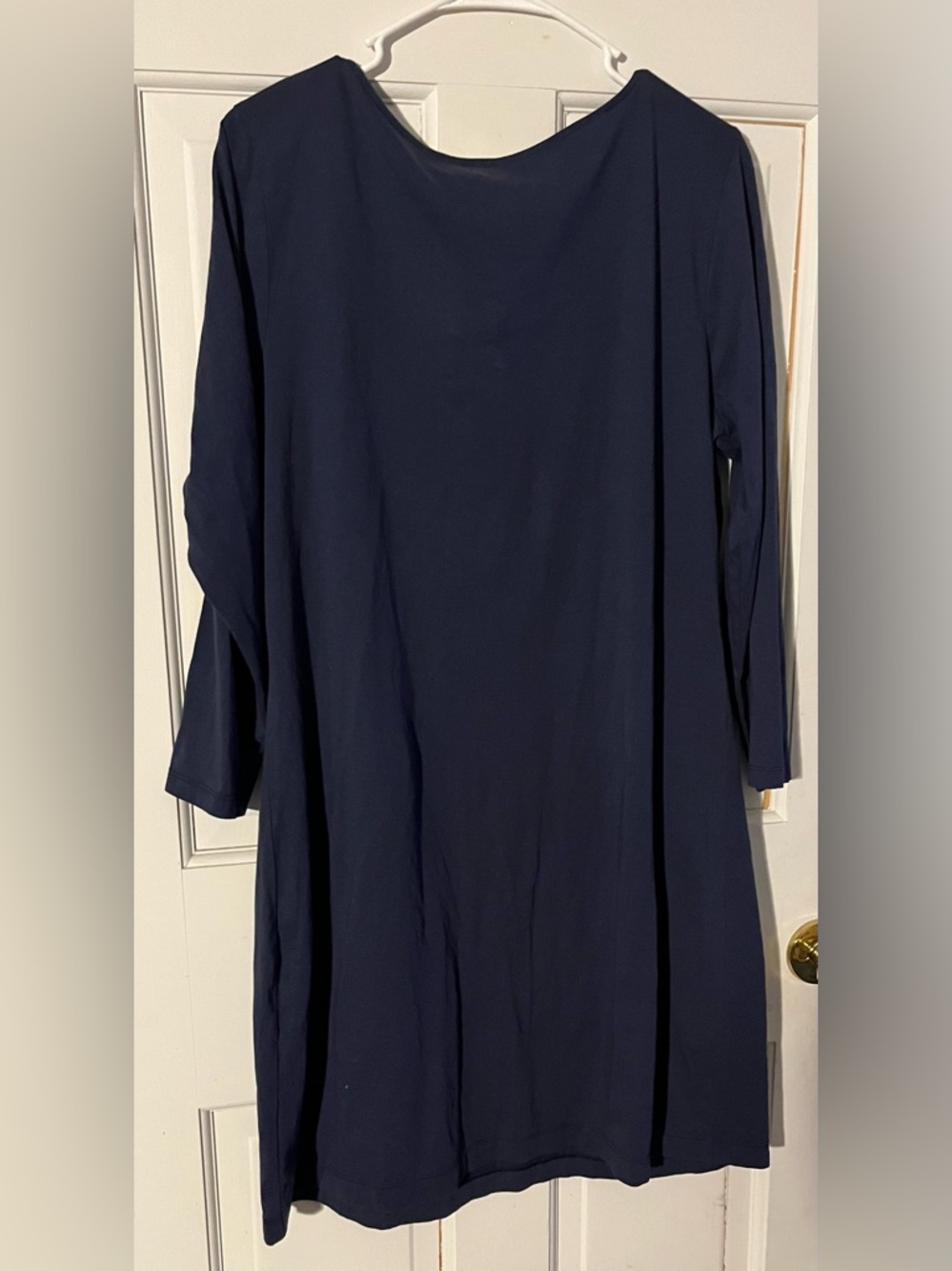 Lilly Pulitzer Marina Navy Blue 100% Cotton Mini Shift Dress Women’s XL - Picture 7 of 9